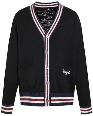LIU REGALI Sonic Jacquard Knitted Cardigan - Black