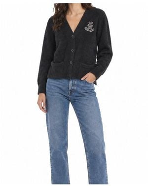 Ralph Lauren Logo-Embellished Cable-Knit Cardigan - Black