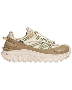 Moncler Waterproof Trainers With Eva Midsole And Vibram Megagrip Rubber Sole - Natural
