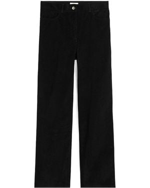 TOTEME Totême Straight-Leg Corduroy Trousers - Black