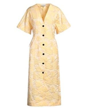 Ganni Midi Dresses - Metallic