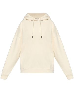 Woolrich Logo Embroidered Hoodie - Natural