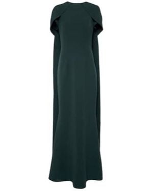 Safiyaa Caped Gown - Green