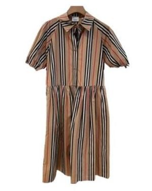 Burberry Striped Dress - Brown
