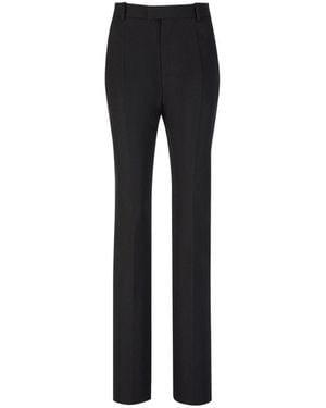 Bottega Veneta Straight Leg Formal Trousers - Black