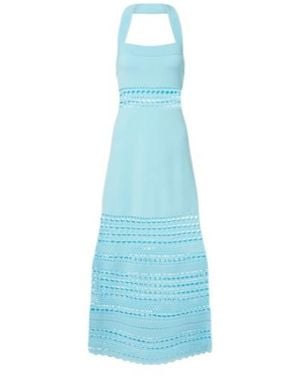 Jonathan Simkhai Blayne Open-Knit Midi Dress - Blue