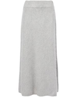 Lisa Yang Asta Cashmere Midi Skirt - Gray