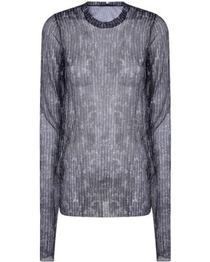 Maria Calderara Long-Sleeve T-Shirt - Blue