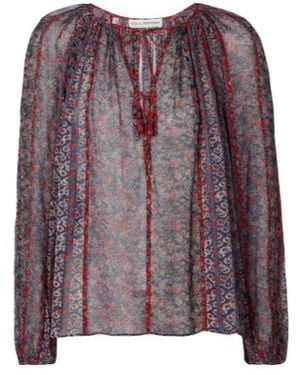 Ulla Johnson Deetra Floral Silk Blouse - Purple