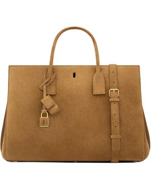 Saint Laurent Sac De Jour Large Tote Bag - Brown