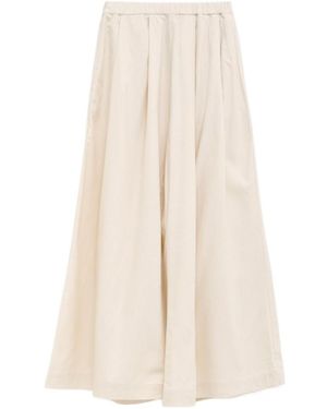 Baserange Elastic Waist Casual Pants - White
