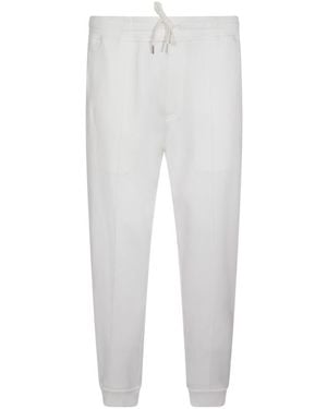 Brunello Cucinelli Techno French Terry Pants - White