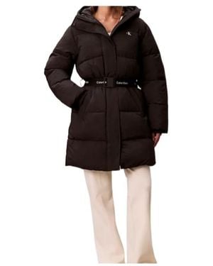 Calvin Klein Belted Coat - Black
