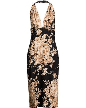 Dolce & Gabbana Midi Dress Silk, Elastane - Metallic