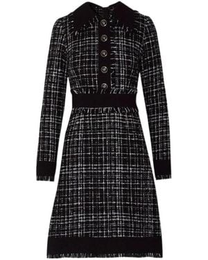 Dolce & Gabbana Tweed Mini Dress - Black