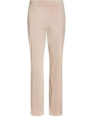 Max Mara Solid Colour Leggings - Natural