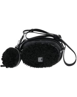 MCM Ecological Fur Cross-Body Bag - Black