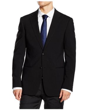 Armani Collezioni Long Sleeved Suit Jacket - Black
