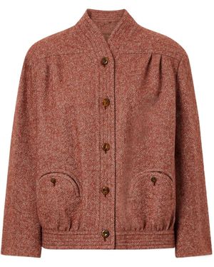 Blazé Milano Coiba Herringbone Jacket - Brown