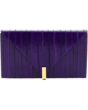 Giuseppe Zanotti Tuxedo Panelled Clutch Bag - Purple