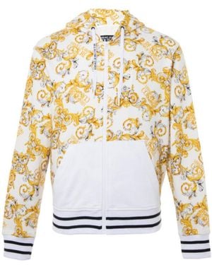 Versace Jeans Couture Hooded Casual Coat - White
