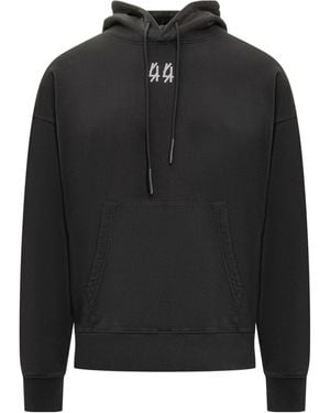 44 Label Group Logo Print Hoodie - Black