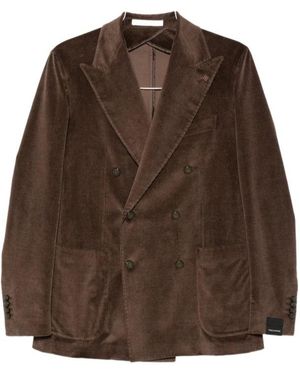 Tagliatore Long-Sleeve Blazer - Brown