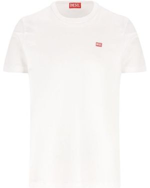 DIESEL T-Angie-Od Crewneck T-Shirt - White