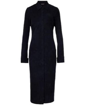 Stouls Becky Suede Shirtdress - Blue