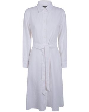 Ralph Lauren Lauren Belted Shirt Dress - Purple