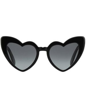 Saint Laurent Eyewear Heart Shaped Sunglasses - Black