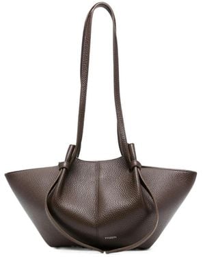 Yuzefi Logo Tote Bag - Brown