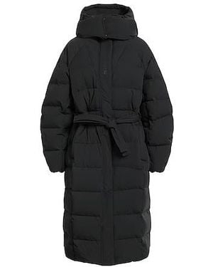 Ganni Long Goose Down Jacket - Black