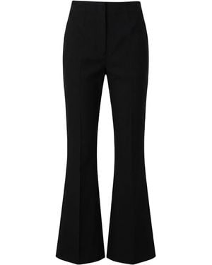 Sportmax Minimal Wool Flared Pants - Black