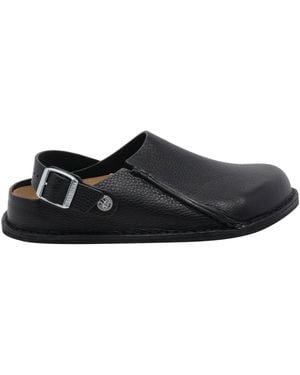 Birkenstock Lutry Buckled Mules - Black