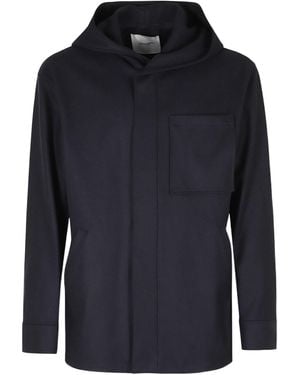 Paolo Pecora Long-Sleeve Hooded Jacket - Blue