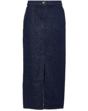 Magda Butrym Low-Rise Denim Maxi Skirt - Blue