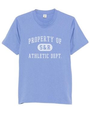 Sporty & Rich Crew Neck T-Shirt - Blue
