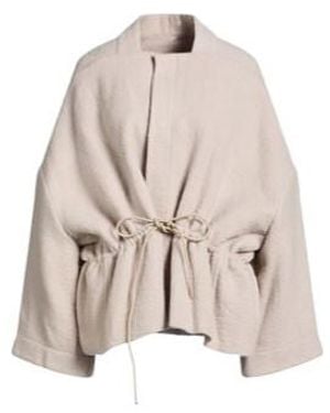 Rick Owens Plain Color Jackets - Natural