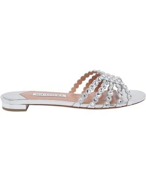 Aquazzura Tequila Slides - White