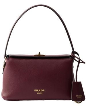 Prada Avoir Saffiano Mini-Bag - Purple