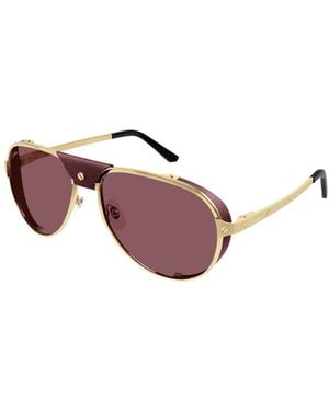 Cartier Pilot Shield Sunglasses - Pink