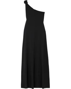 Eres Miss One-Shoulder Bow-Detailed Jersey Midi Dress - Black