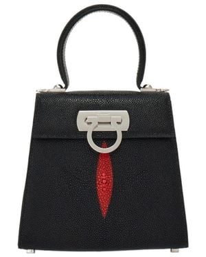 Ferragamo Flip Shoulder Bag - Black