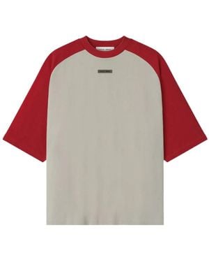 Fear Of God Baseball Raglan-Sleeve T-Shirt - Red