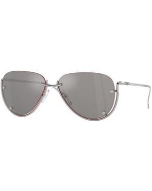 DIESEL Rimless Aviator Sunglasses - White