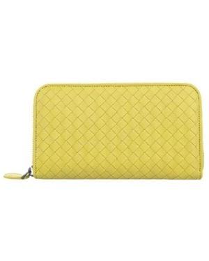 Bottega Veneta Square Zipped Purse - Yellow