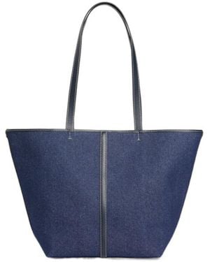 Vanessa Bruno Small Denim Daily Tote - Blue
