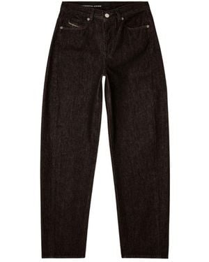 DIESEL 1974 D-Ellz Relaxed Wide-Leg Jeans - Black