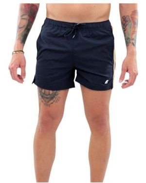 K-Way Logo Swim Trunks - Blue